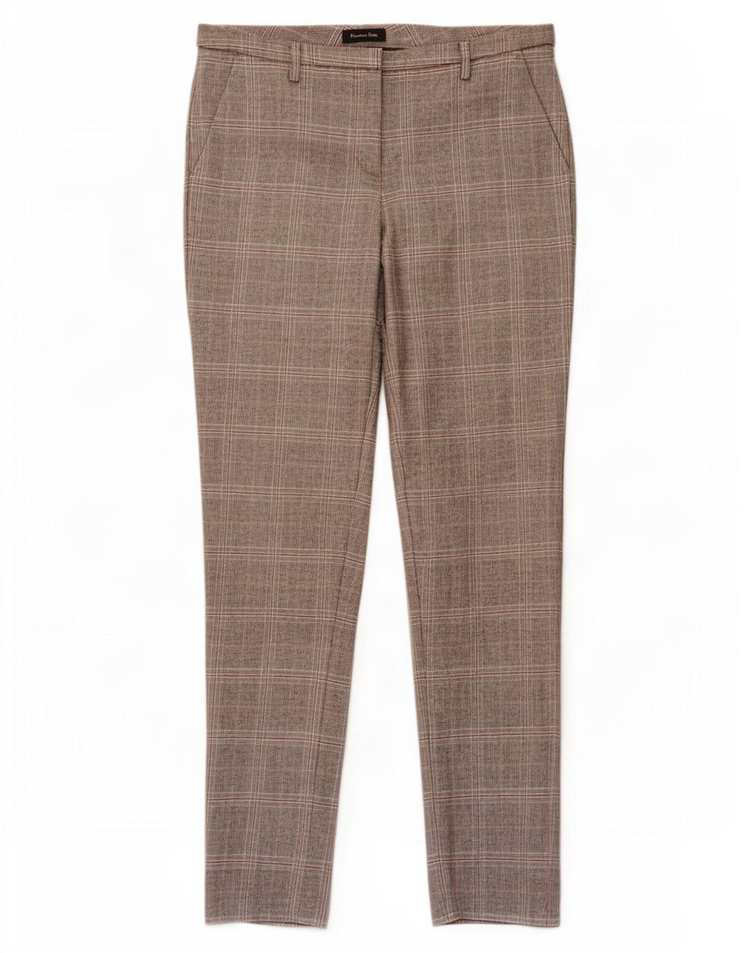 Pantaloni chino da donna Massimo Dutti EU 38 Small W28 L30 Pied de poule grigio