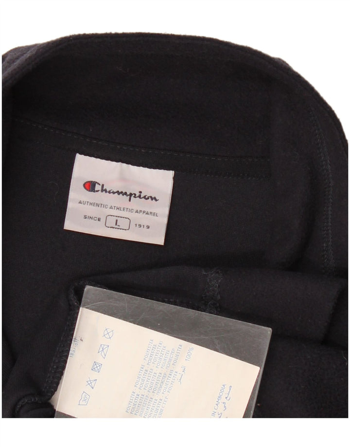 Maglione in pile da donna con collo e zip Champion UK 16 grande poliestere blu navy