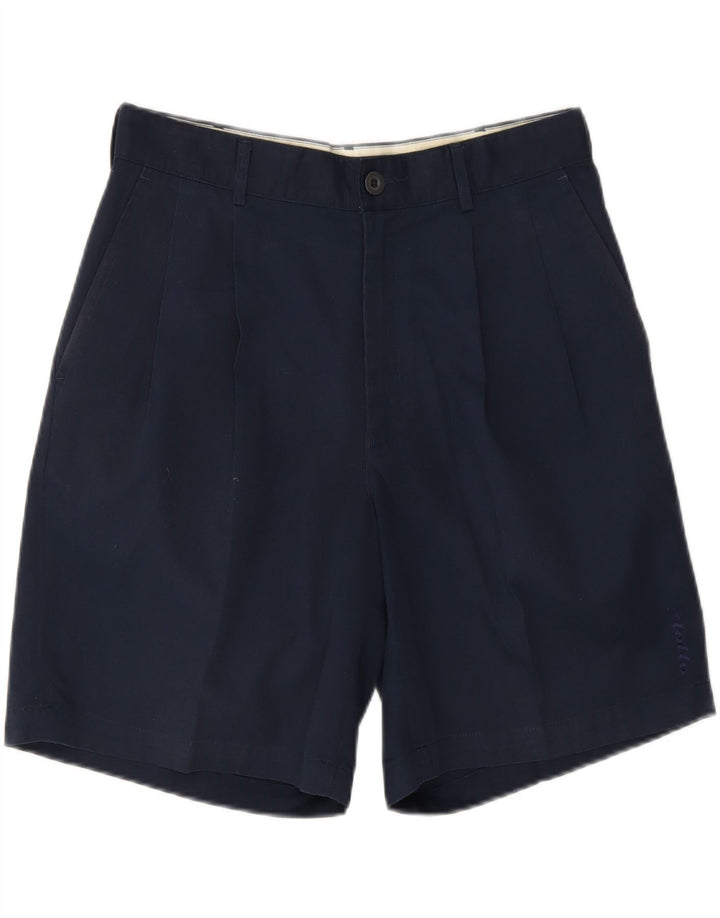 LOTTO Mens Pegged Chino Shorts UK 38/40 Medium W30  Navy Blue Polyester Vintage Lotto and Second-Hand Lotto from Messina Hembry 