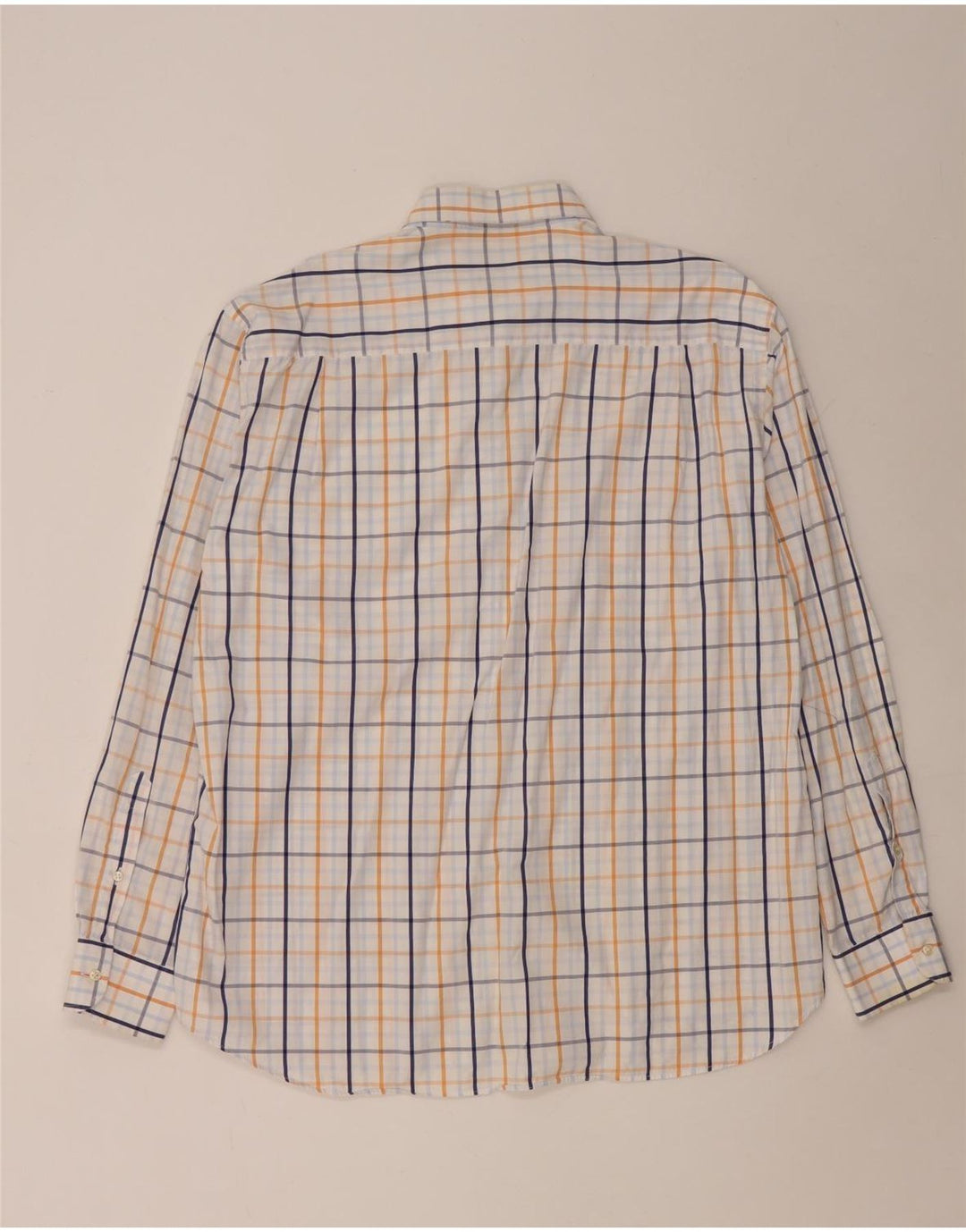Camicia da uomo Paul & Shark taglia 44 XL cotone a quadri bianchi