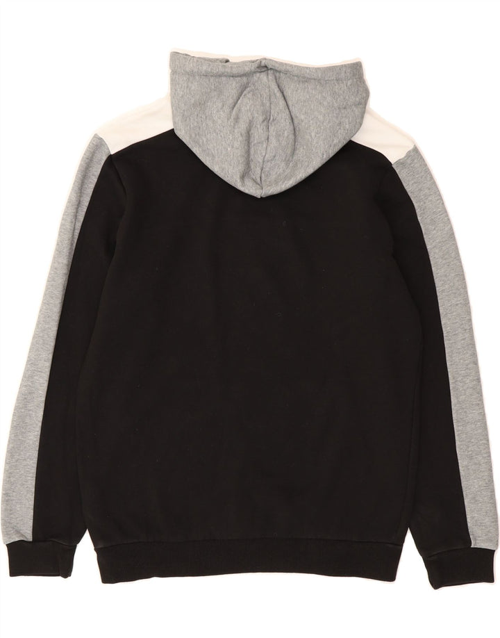 PUMA Mens Hoodie Jumper Small Grey Colourblock Cotton Vintage Puma and Second-Hand Puma from Messina Hembry 