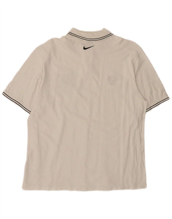 Polo grafica da uomo Nike XL in cotone bianco