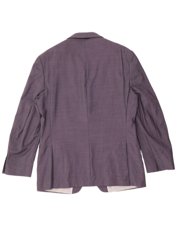 MARKS & SPENCER Giacca blazer da uomo a 2 bottoni UK 40 medio blu navy