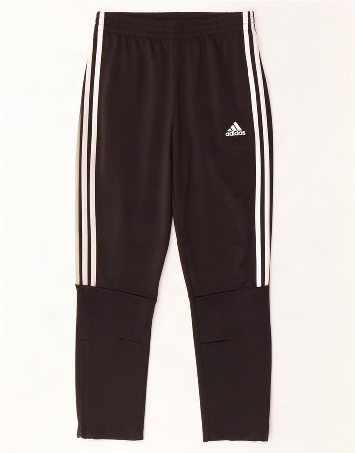 Pantaloni della tuta da ragazzo Adidas 11-12 anni in poliestere nero