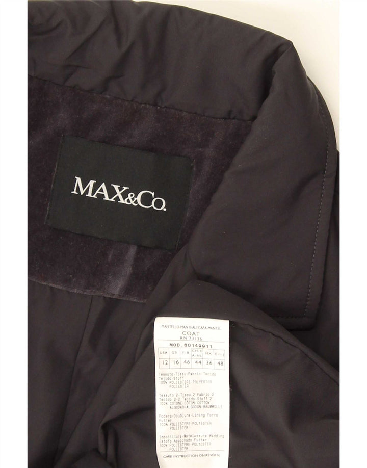 Cappotto da donna Max & Co. UK 16 grande poliestere blu navy