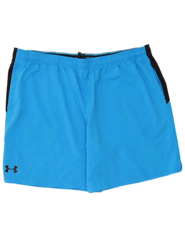 Pantaloncini sportivi grafici da uomo Under Armour 3XL Blu Colourblock