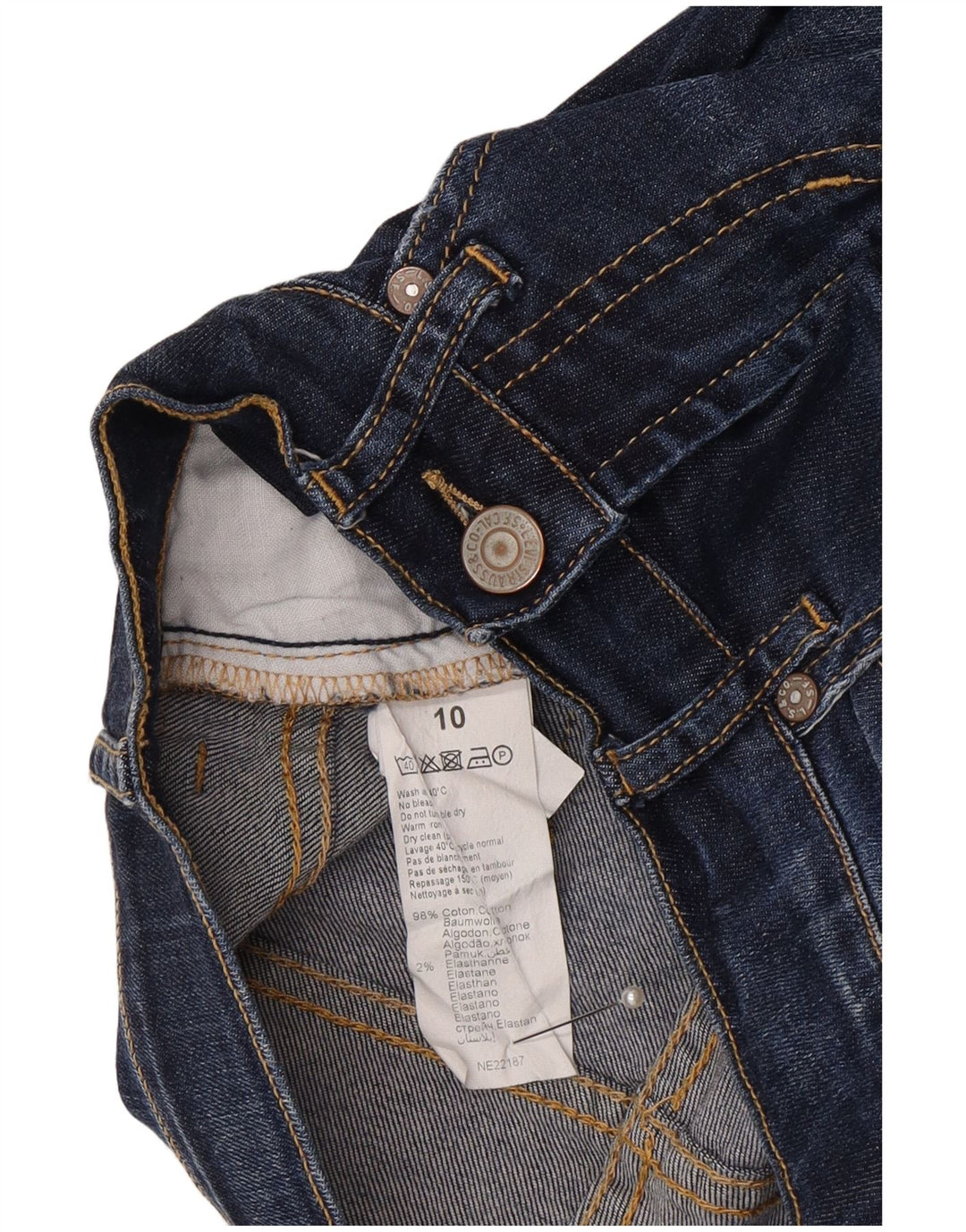 Levi's Ragazzi 511 Jeans Slim 9-10 anni W24 L26 Cotone Blu