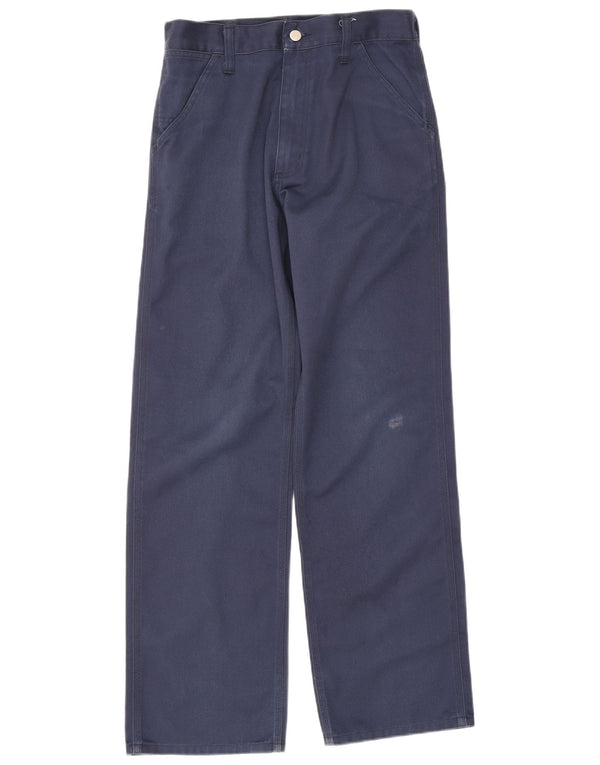 Pantaloni casual dritti da uomo Carhartt W27 L32 cotone blu navy