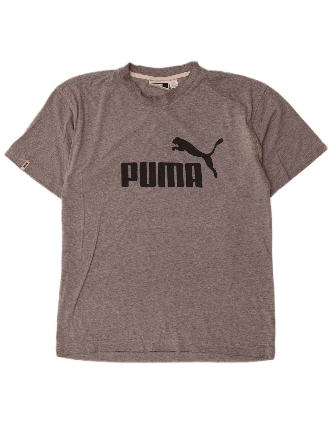 T-shirt grafica da uomo Puma Top grigio medio chiazzato