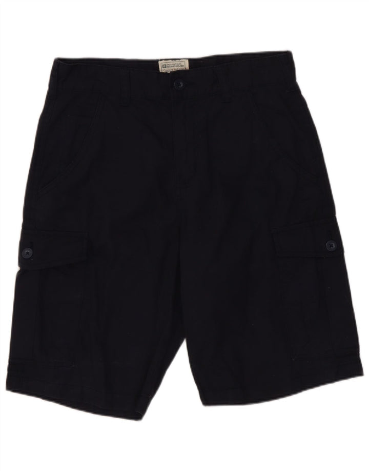Pantaloncini cargo da uomo Mountain Warehouse W28 Small in cotone blu navy