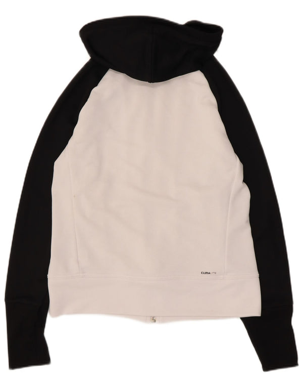 Felpa con cappuccio e zip Adidas Clima 365 da uomo UK 12 Medium White Colourblock
