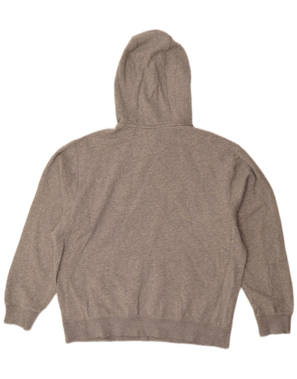 Felpa con cappuccio da uomo Nike Large in cotone chiazzato grigio