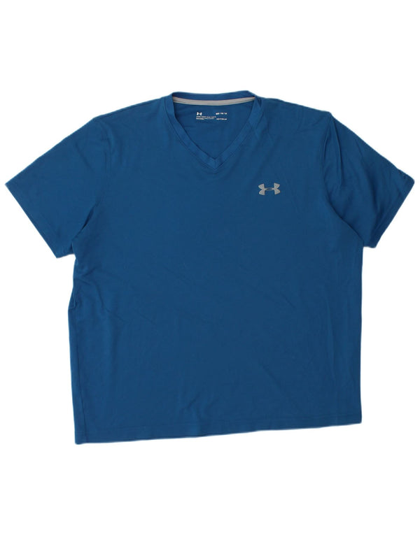 Maglietta Under Armour da uomo Heat Gear Blu medio