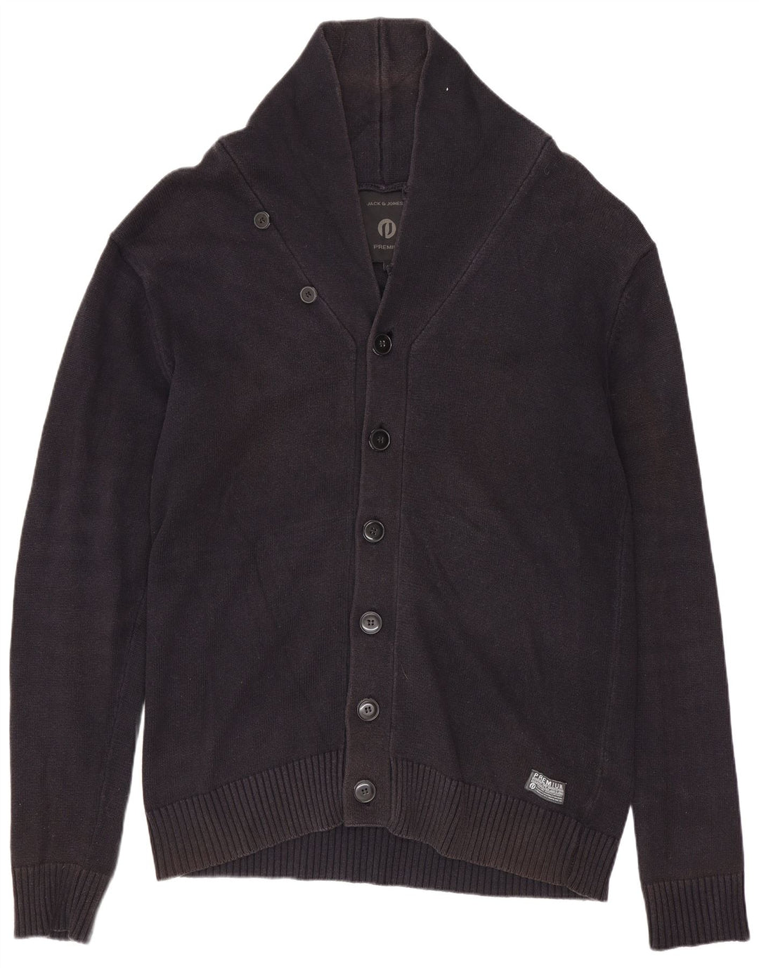 JACK & JONES Maglione cardigan premium da uomo XL blu navy