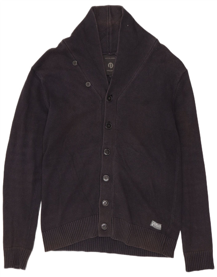JACK & JONES Maglione cardigan premium da uomo XL blu navy