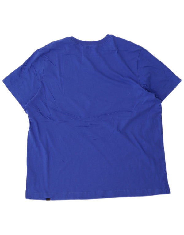 T-shirt grafica da uomo Nike Top 2XL in cotone blu