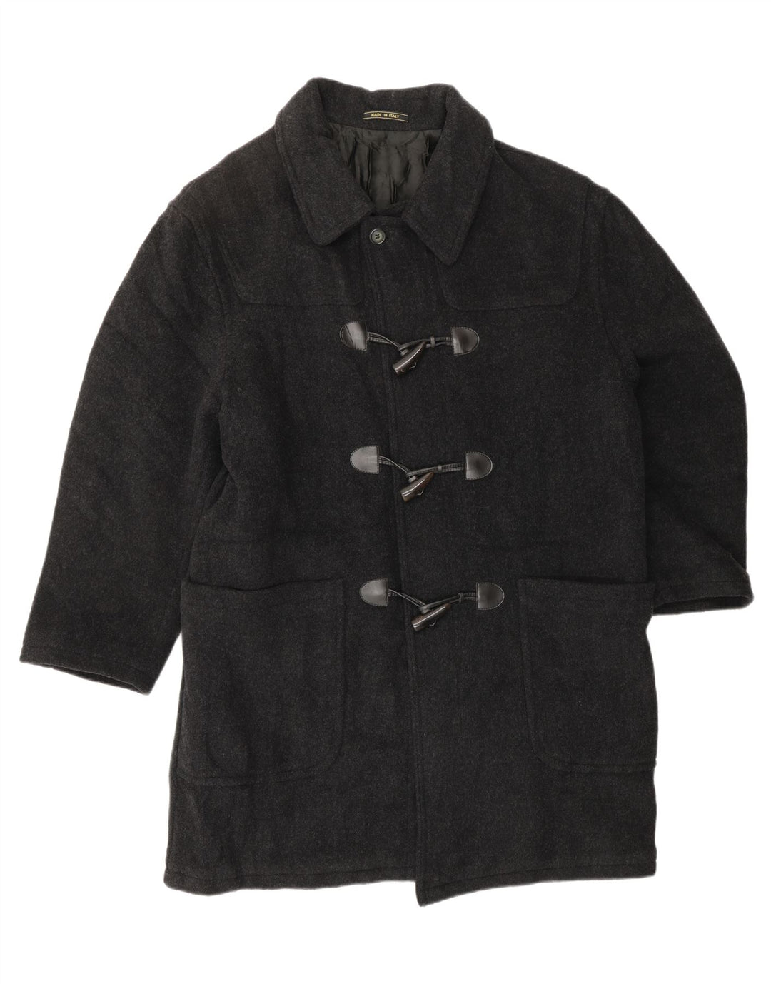 Montgomery da uomo VINTAGE UK 46 3XL Lana grigia