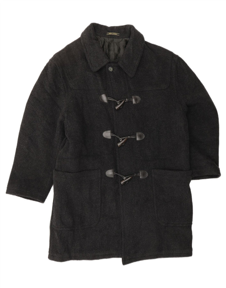 Montgomery da uomo VINTAGE UK 46 3XL Lana grigia