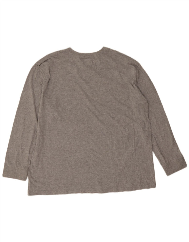 Dickies Top da uomo a maniche lunghe 2XL in cotone chiazzato grigio
