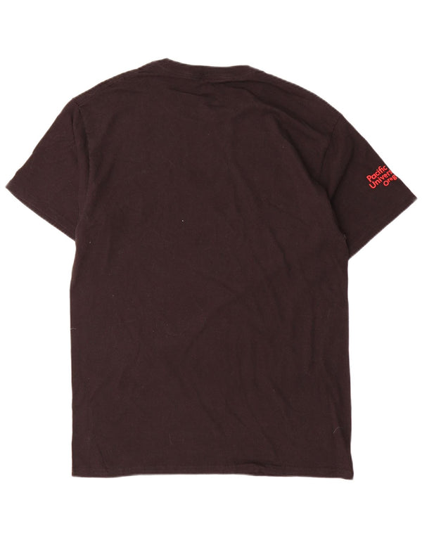 Champion Womens Graphic T-Shirt Top UK 14 Medium Black Cotton