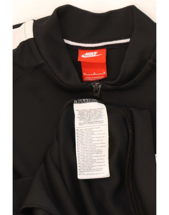 Giacca da ginnastica da uomo Nike, giacca media, colore nero, in poliestere color block