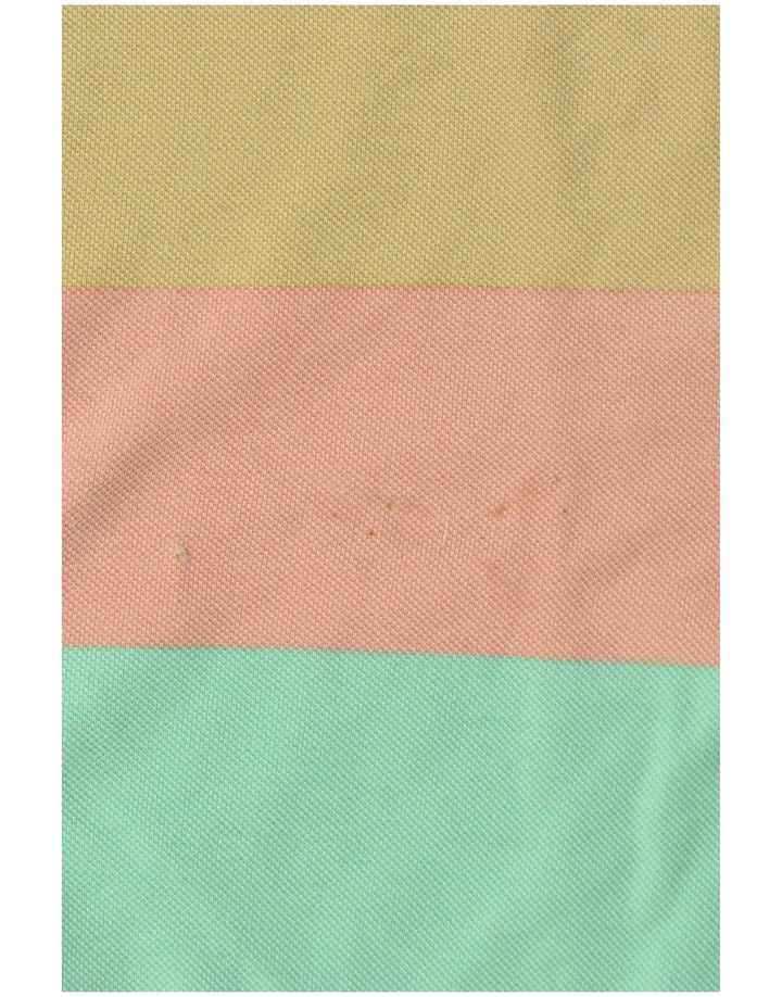 PETER HADLEY Polo da uomo XL in cotone a righe multicolore