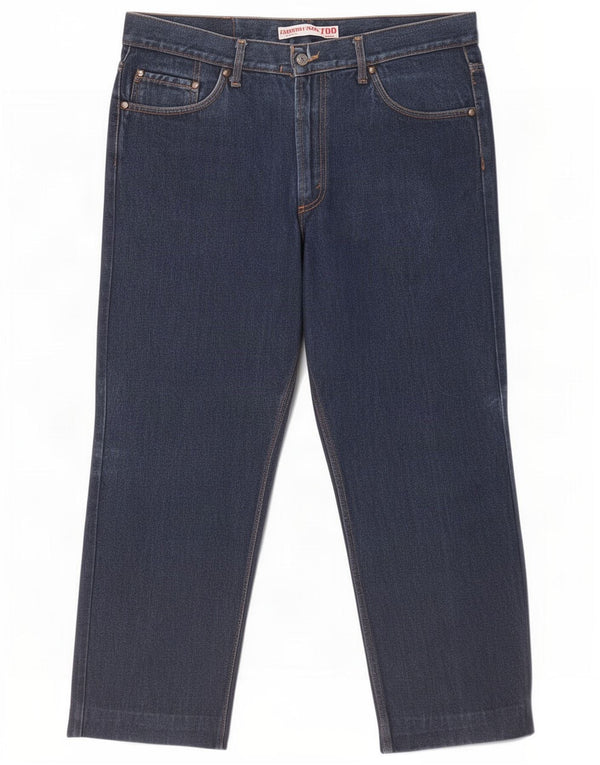 Carrera Jeans dritti da uomo W38 L27 Blu Cotone