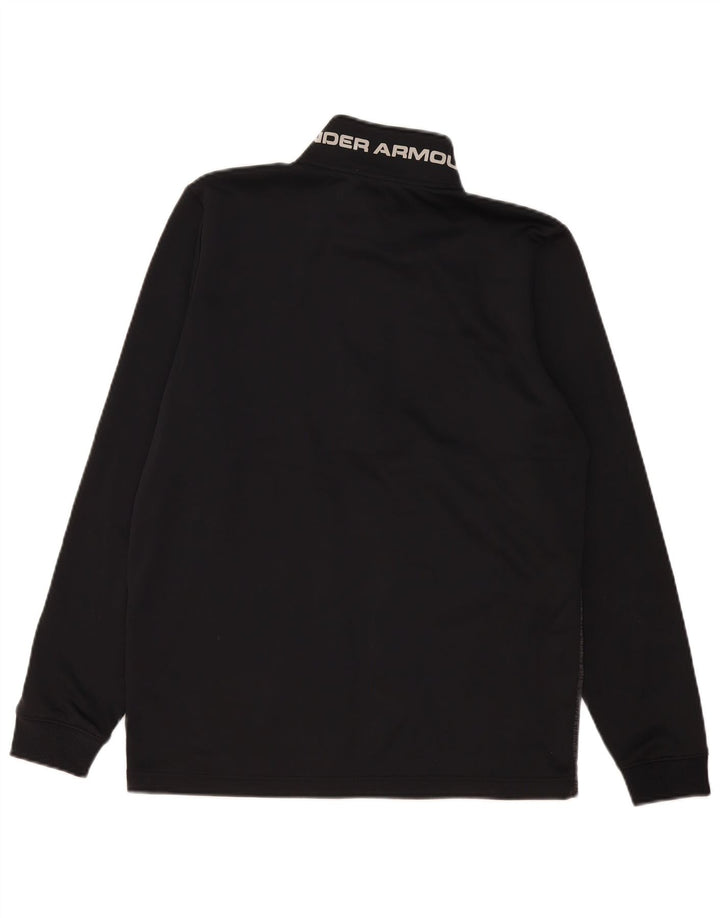 Felpa da uomo Under Armour Cold Gear, maglione color block medio nero
