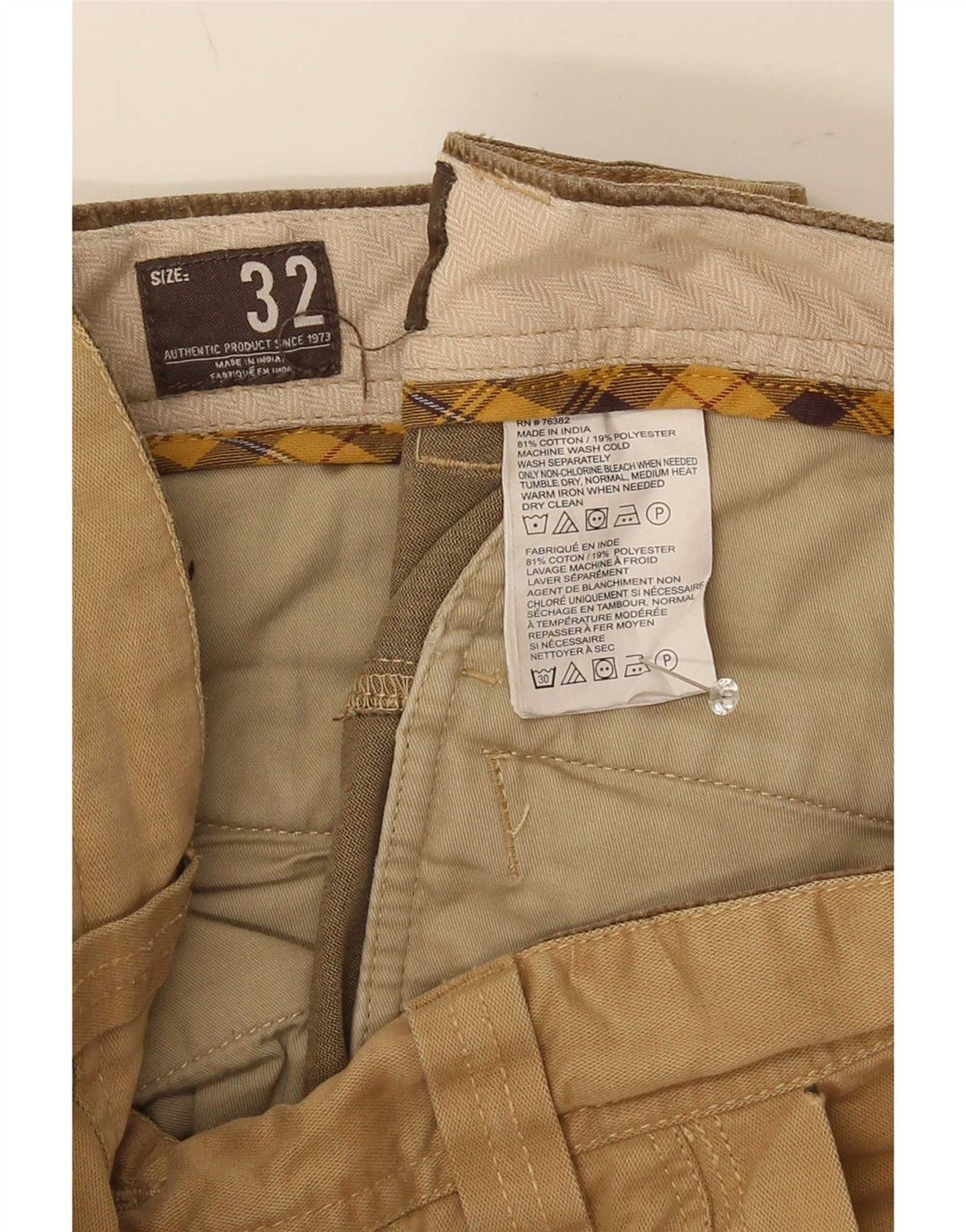 Pantaloni cargo da uomo Timberland W32 L33 cotone kaki