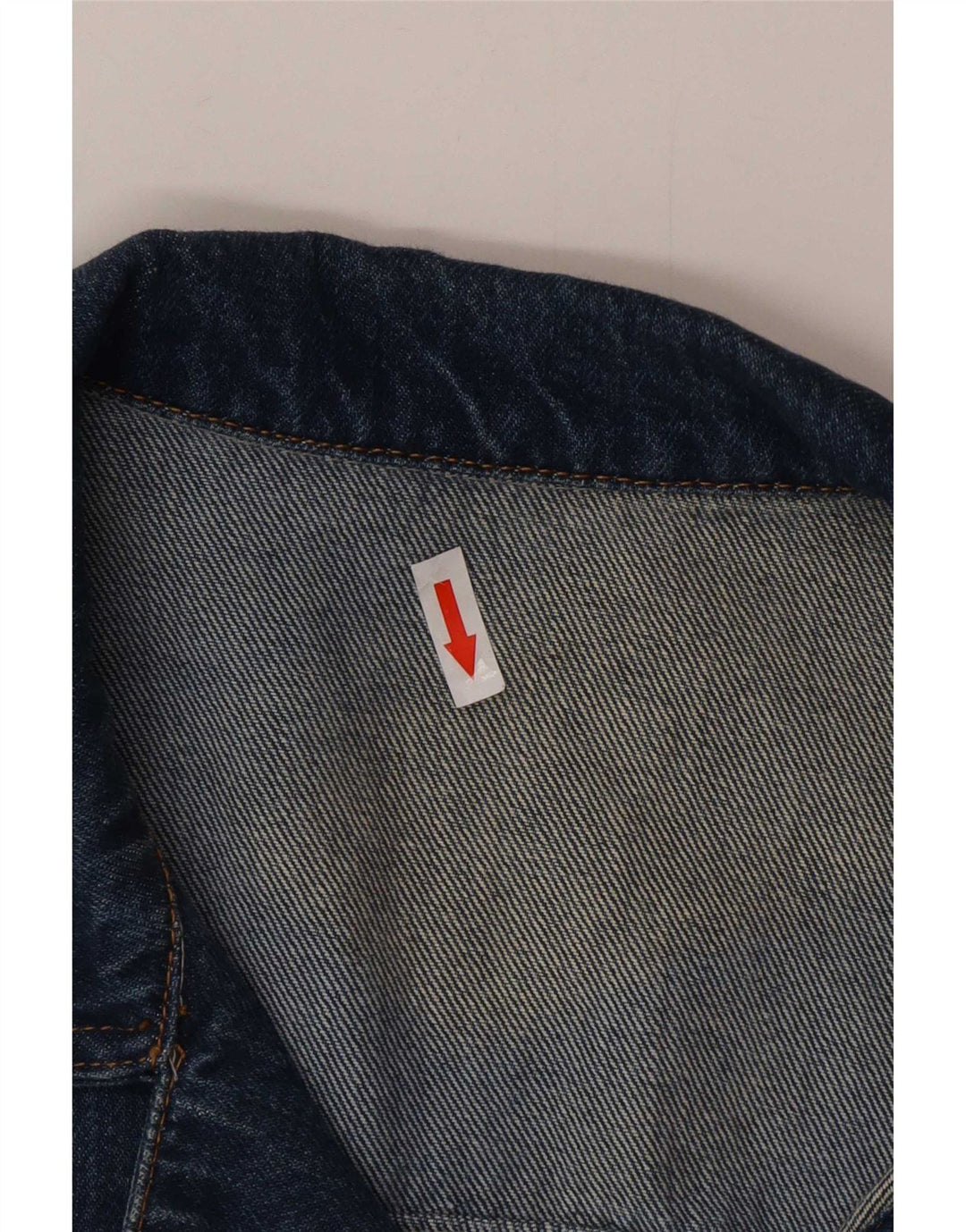 Giacca di jeans vintage da uomo UK 44 2XL cotone blu