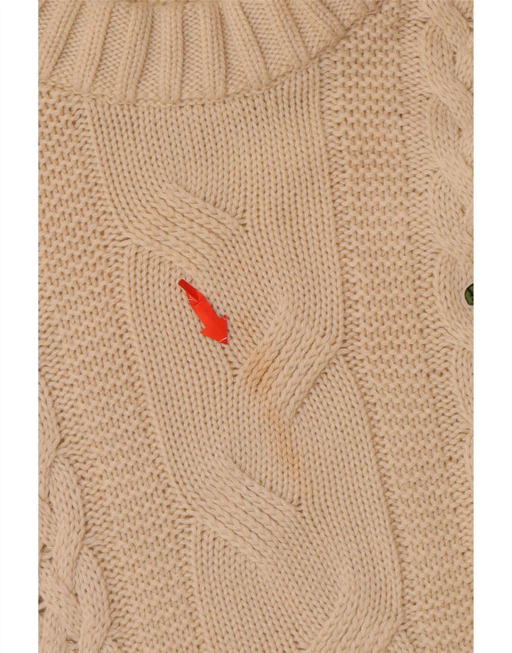 Maglione maglione girocollo da donna LACOSTE taglia 38 lana beige medio