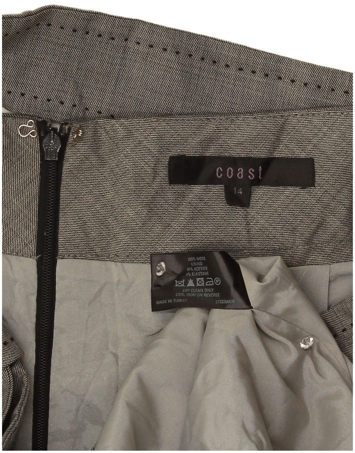 Gonna a tubino da donna Coast UK 14 grande W32 lana grigia