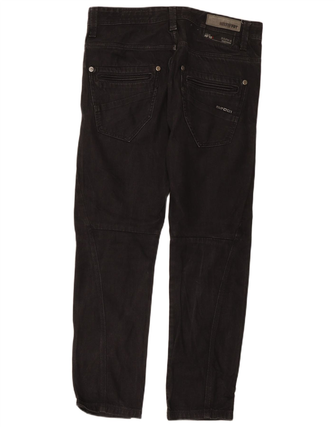 Jeans dritti da uomo Meltin' Pot W33 L32 cotone nero