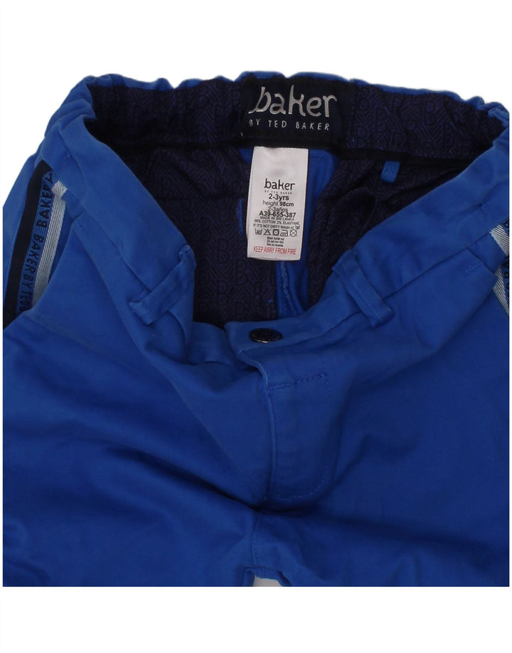 Pantaloncini chino grafici per ragazzi TED BAKER 2-3 anni W22 cotone blu