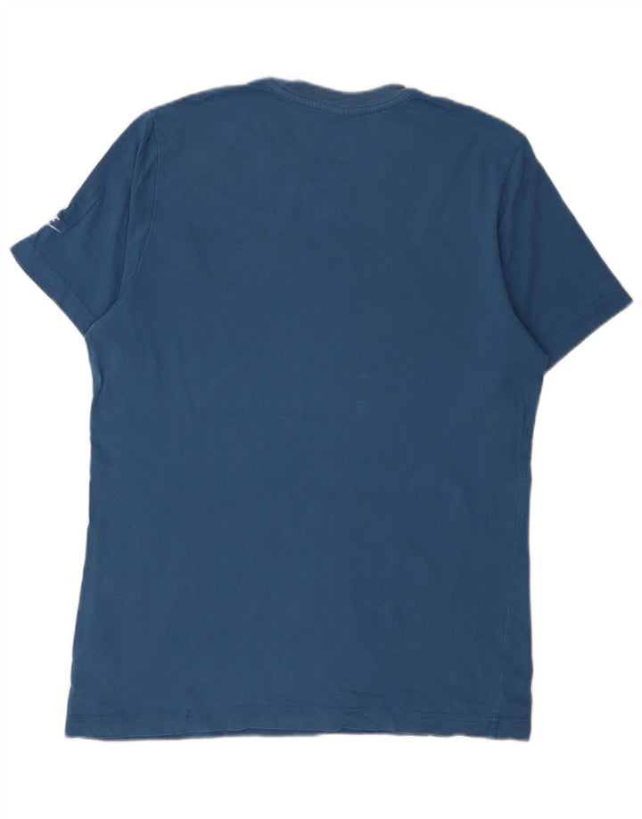T-shirt grafica da uomo Nike Top in cotone blu medio