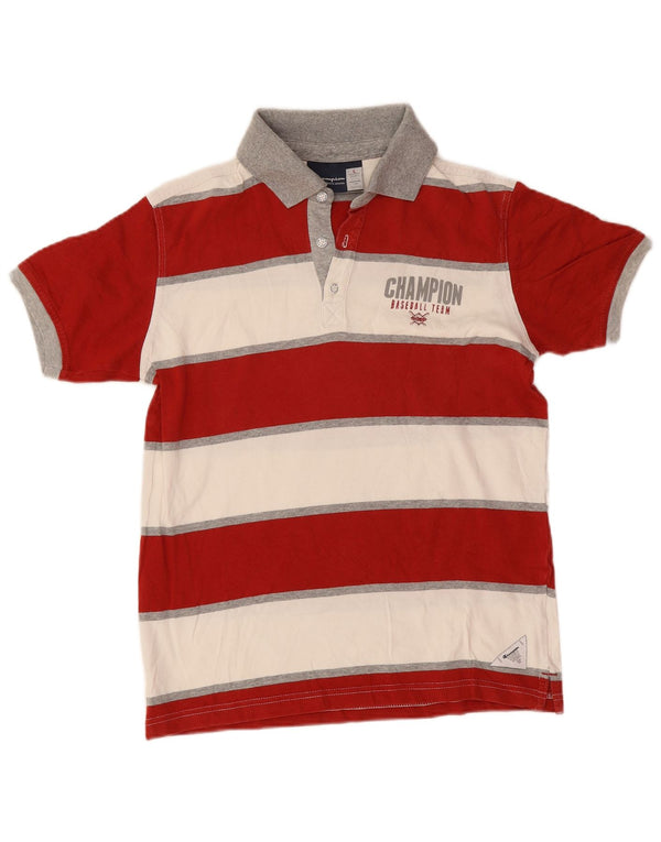 Polo grafica da ragazzo Champion 11-12 anni Sport a righe rosse