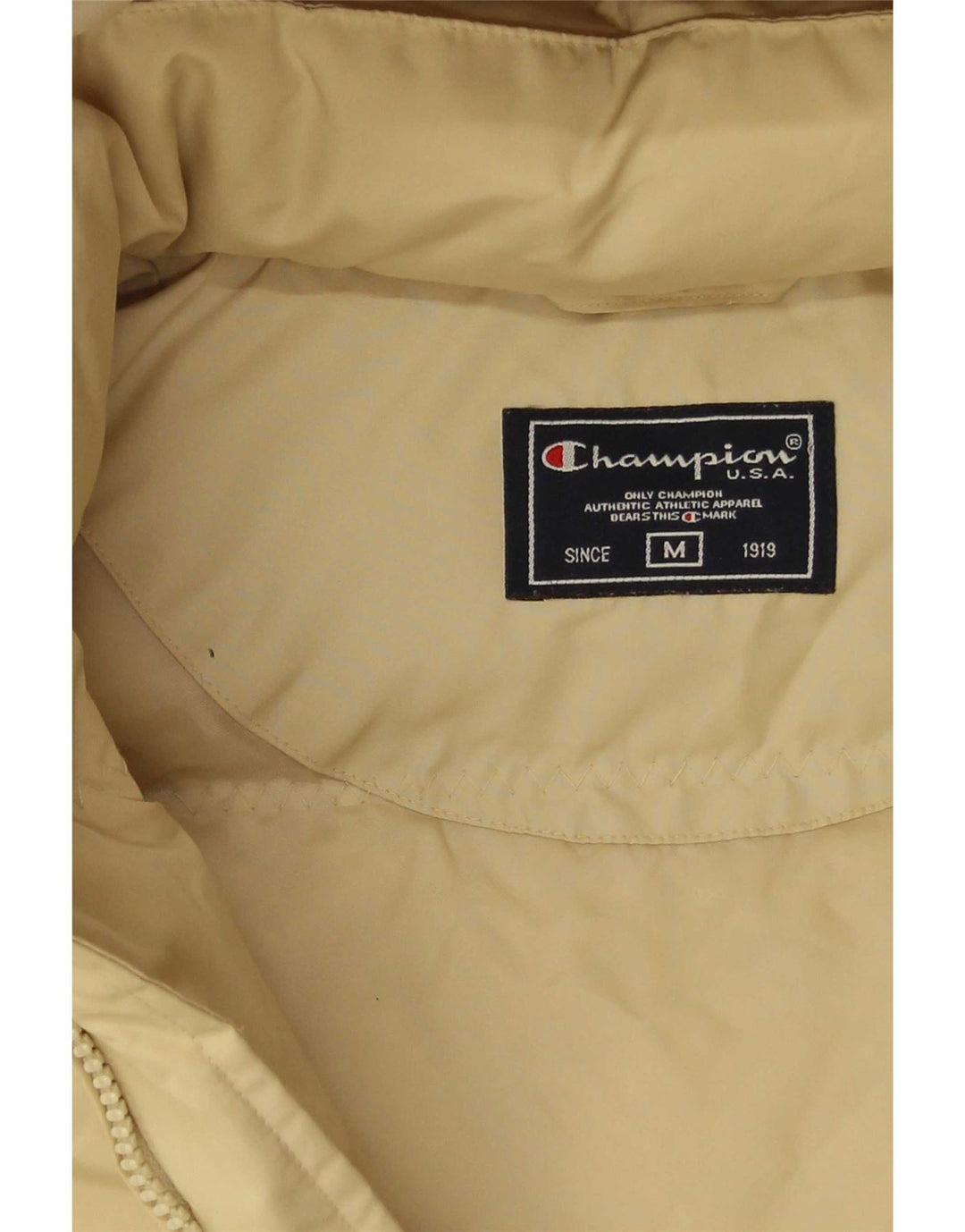 Cappotto imbottito con cappuccio da donna Champion UK 14 Beige medio