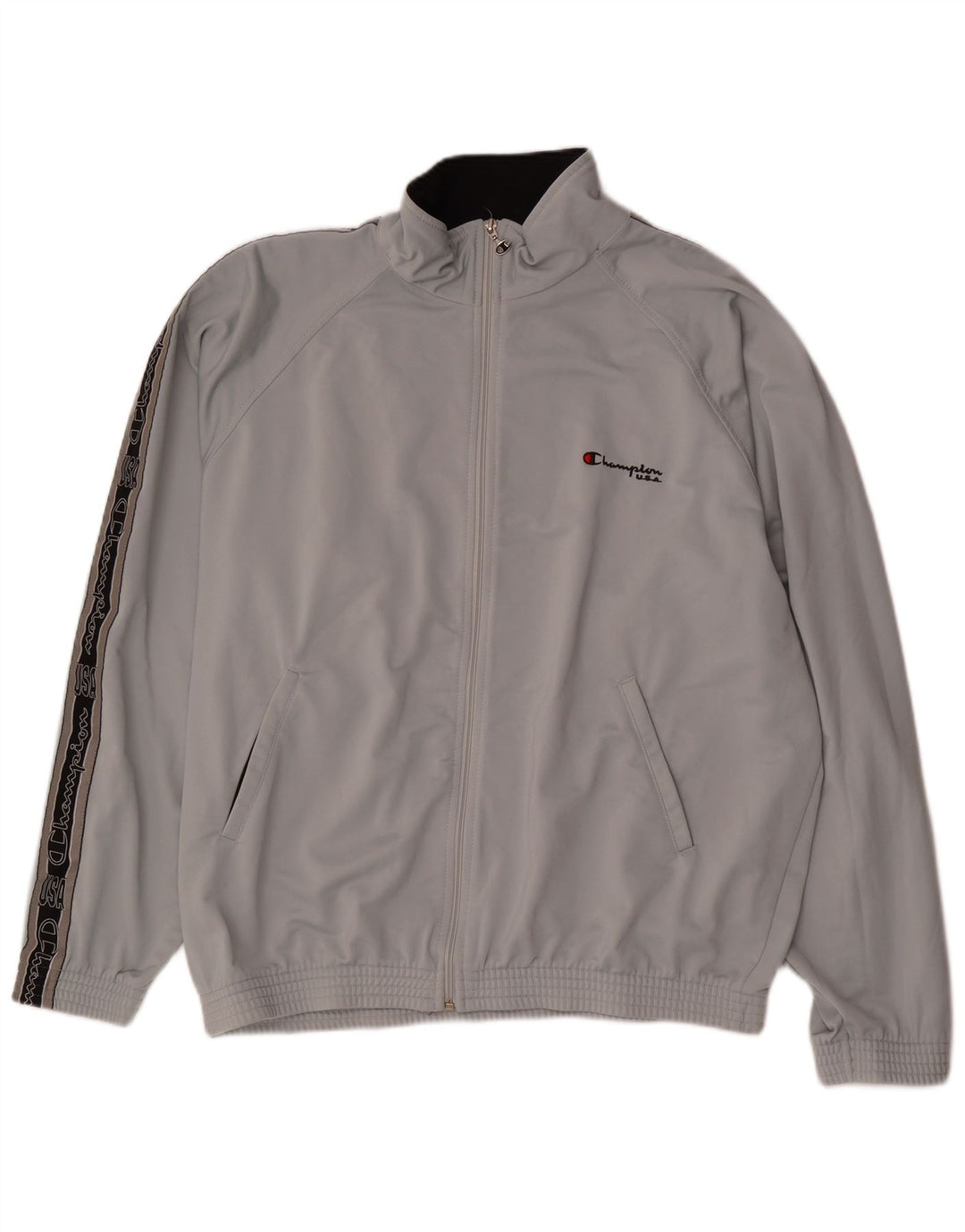 CHAMPION Giacca da tuta grafica da uomo USA XL Color block grigio