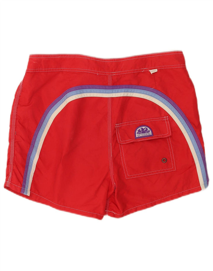 Pantaloncini da bagno da uomo Sundek nylon rosso medio