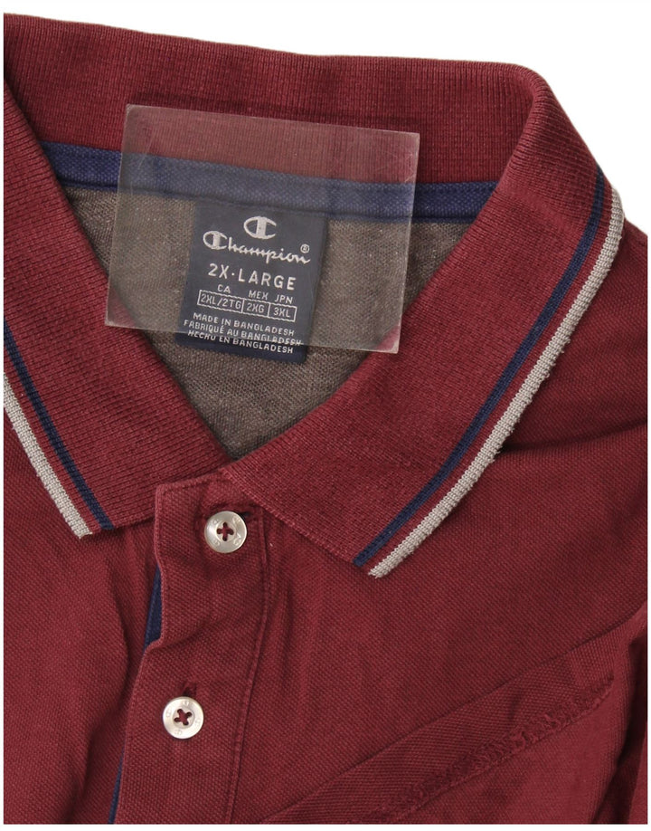 Polo da uomo Champion 2XL Bordeaux