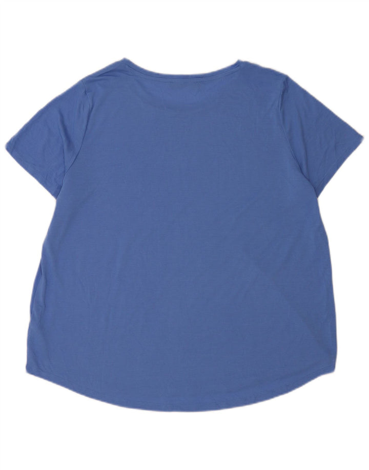 T-shirt da donna Marks & Spencer Top UK 20 2XL poliestere blu