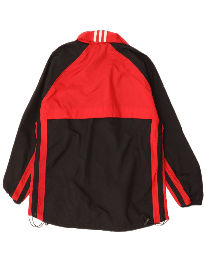 Giacca antipioggia Adidas da ragazzo 15-16 anni in poliammide color block nera
