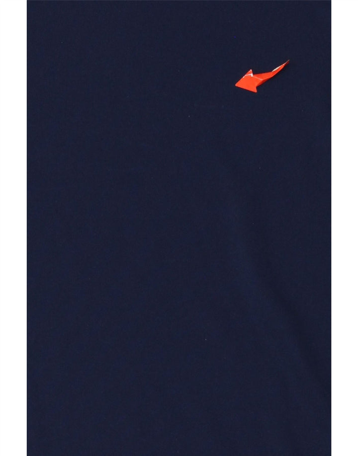 T-shirt grafica da uomo Adidas Aeroready Top medio in poliestere blu navy