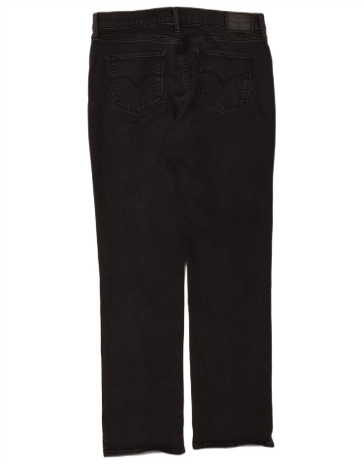 Jeans dritti da donna Levi's W31 L32 cotone nero