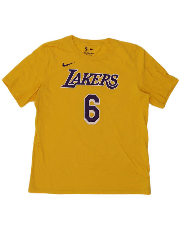 Maglietta grafica Nike Lakers da ragazzo, 13-14 anni, XL, gialla