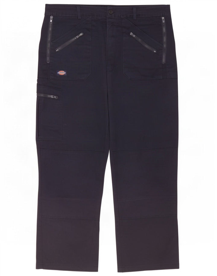 Dickies Pantaloni cargo dritti Redhawk da uomo W38 L28 poliestere blu navy