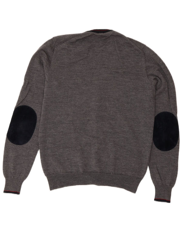 Trussardi Jeans Womens Cardigan Sweater UK 14 Medium Grey