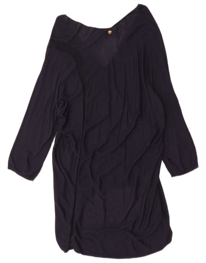 Abito a tunica oversize a maniche lunghe da donna Liu Jo UK 14 blu navy medio