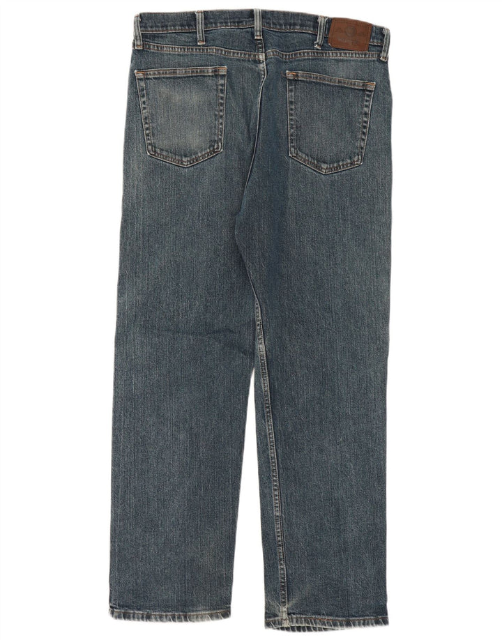 Jeans dritti da uomo Wrangler vestibilità regolare W38 L30 cotone blu