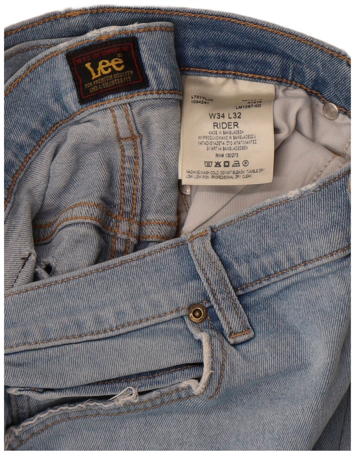 Jeans Lee Rider Slim da uomo W34 L32 in cotone blu